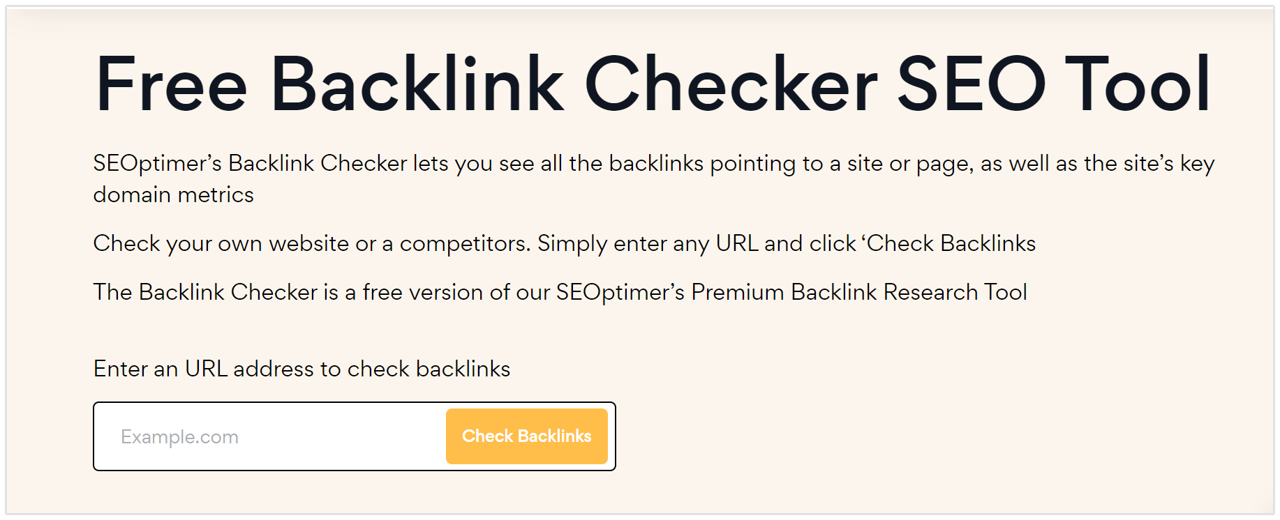 Pemeriksa Backlink Gratis